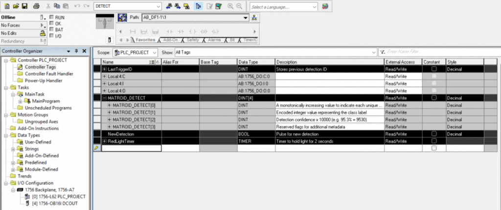 Showing PLC Programming and Matroid Integration
